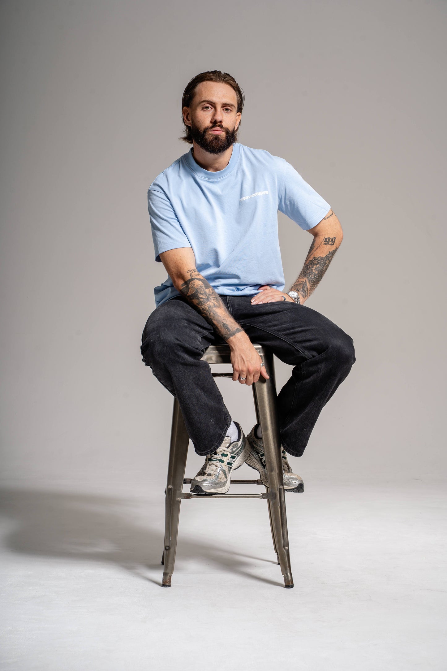BRITISH SPORTSWEAR TEE - POWDER BLUE