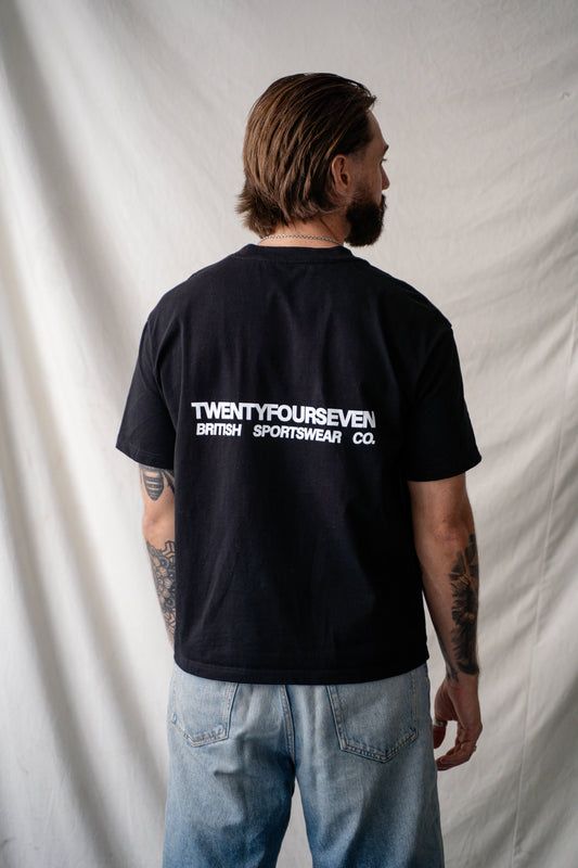 BRITISH SPORTSWEAR TEE - JET BLACK