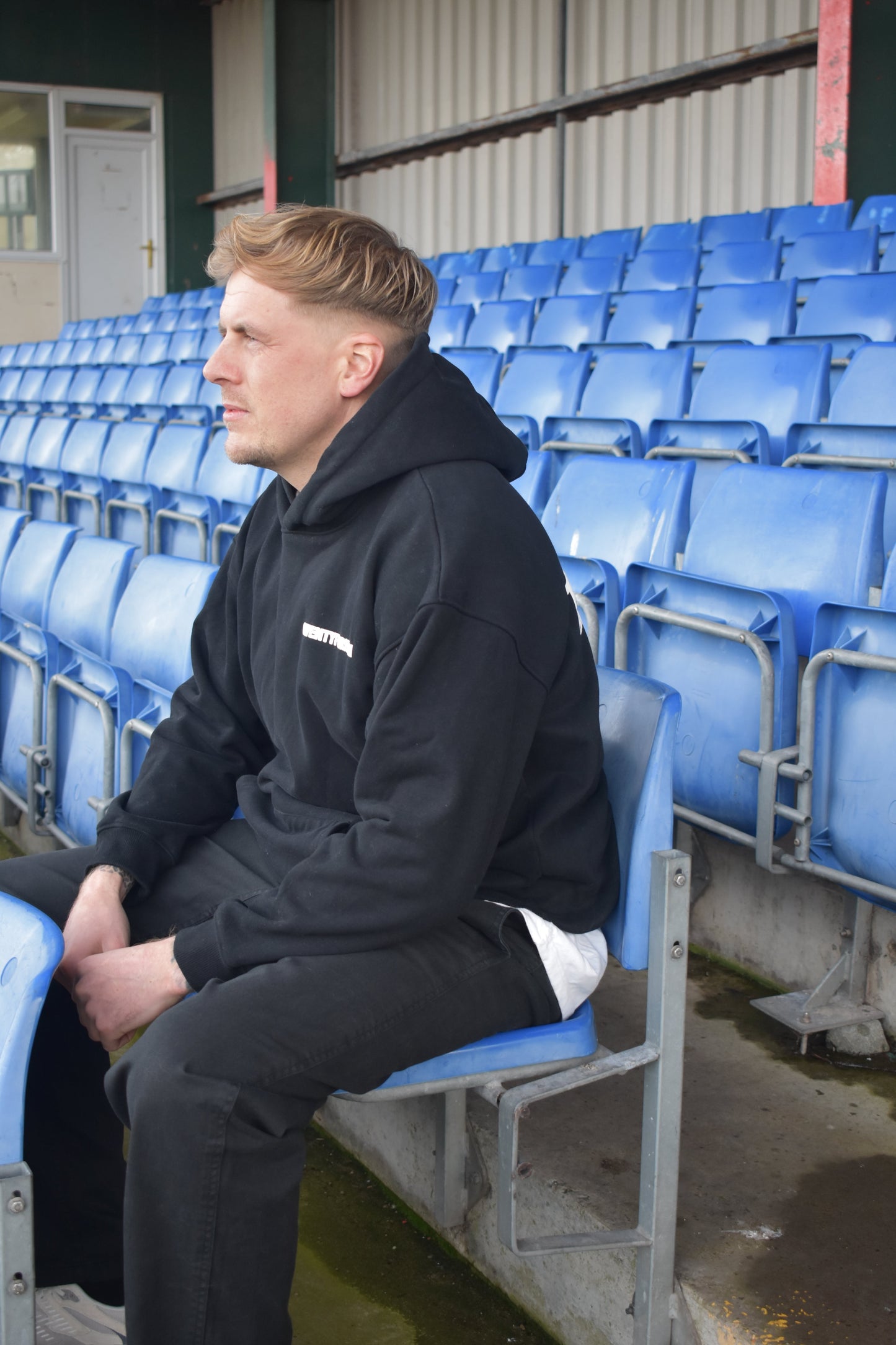 TWENTYFOURSEVEN BRITISH SPORTSWEAR HOODIE - JET BLACK