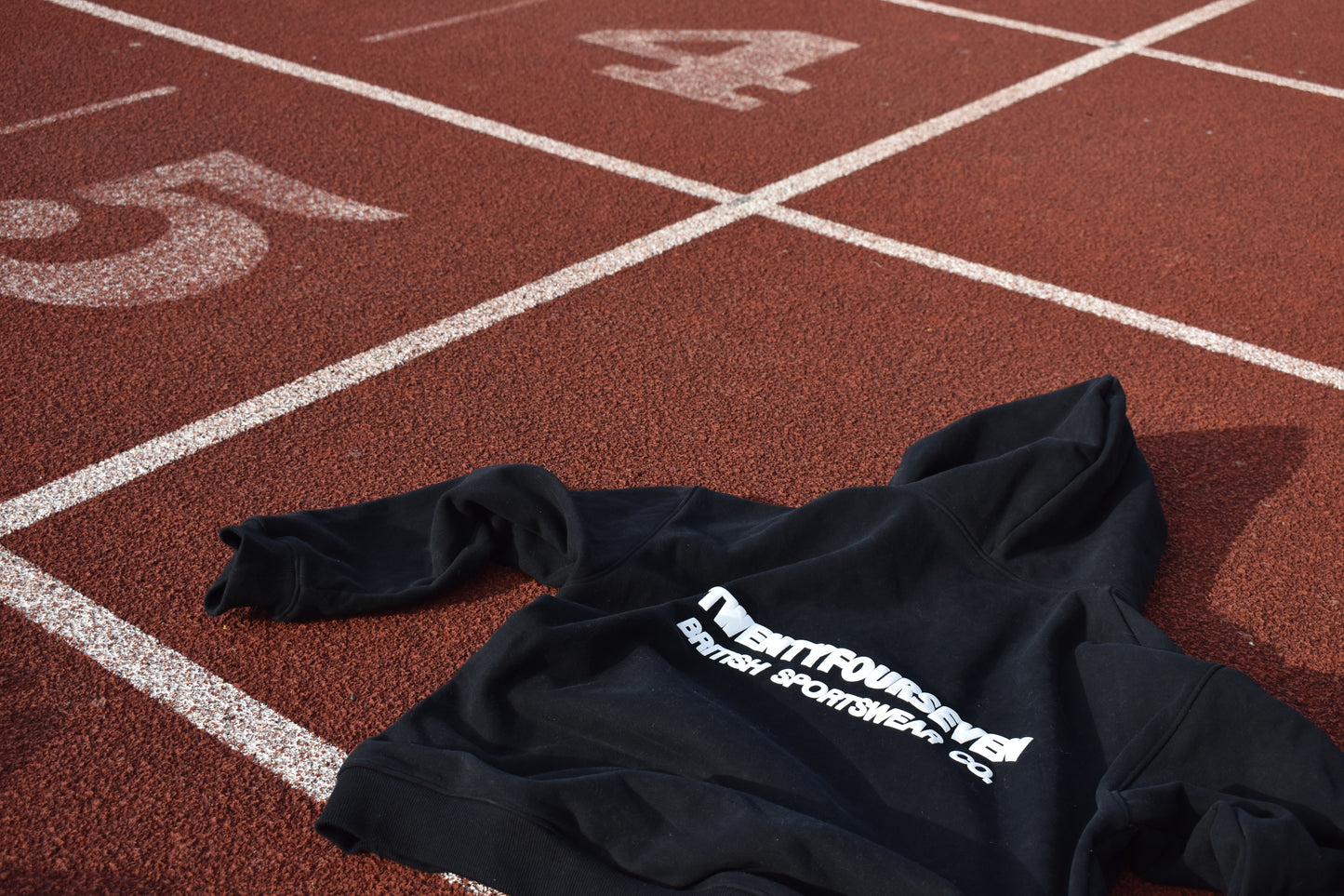 TWENTYFOURSEVEN BRITISH SPORTSWEAR HOODIE - JET BLACK