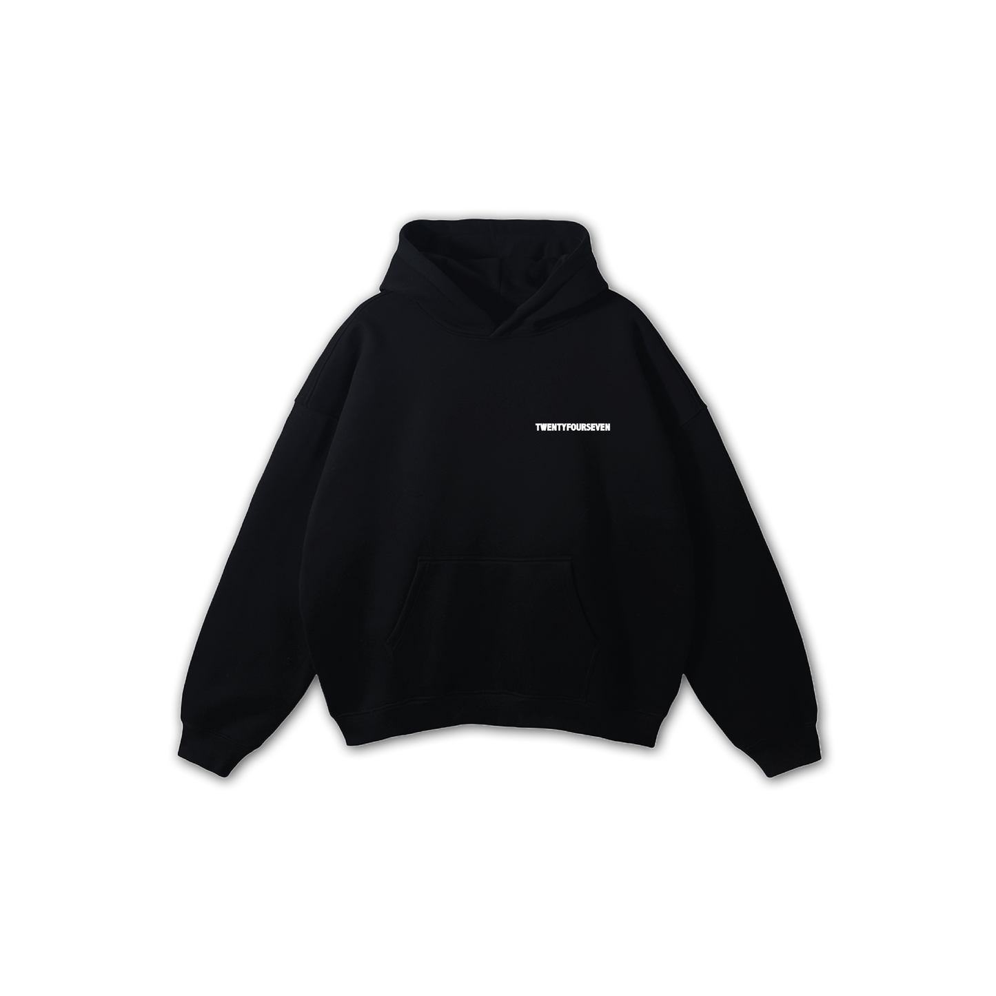 TWENTYFOURSEVEN BRITISH SPORTSWEAR HOODIE - JET BLACK