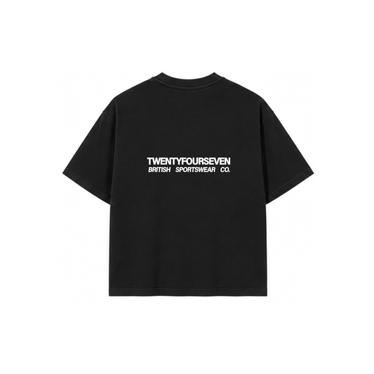 BRITISH SPORTSWEAR TEE - JET BLACK