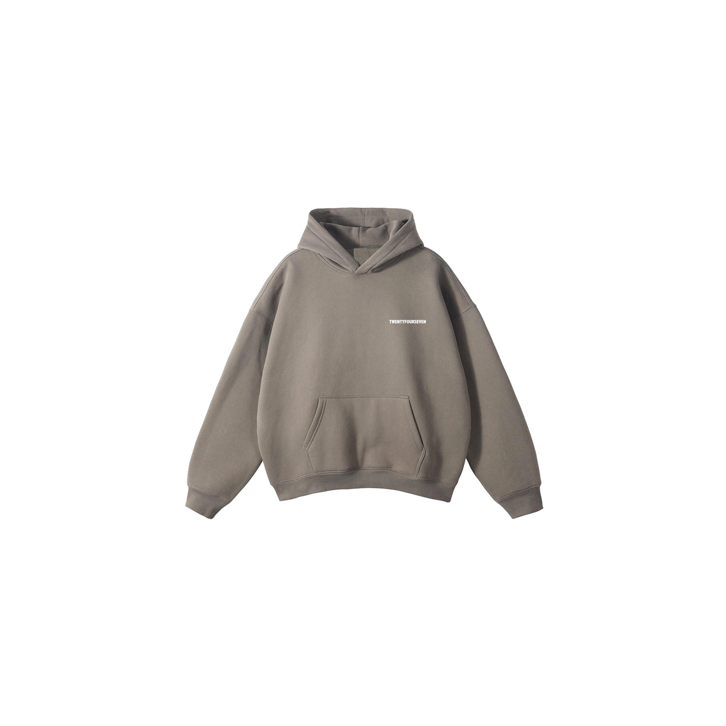 TWENTYFOURSEVEN ‘BOLDS' HEAVYWEIGHT HOODIE - TAUPE