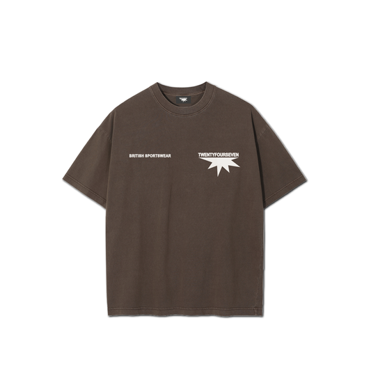 TWENTYFOURSEVEN WASHED COFFEE PERENNIAL COLLECTION T-SHIRT