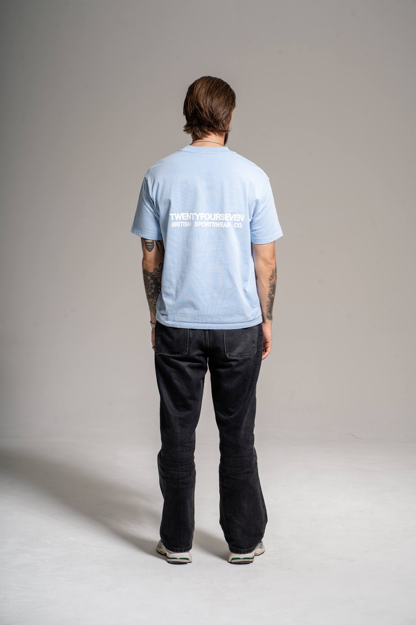 BRITISH SPORTSWEAR TEE - POWDER BLUE