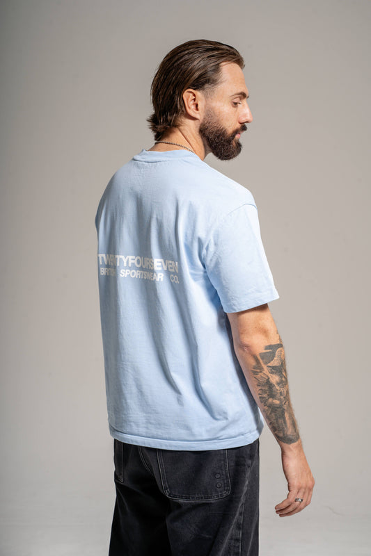BRITISH SPORTSWEAR TEE - POWDER BLUE