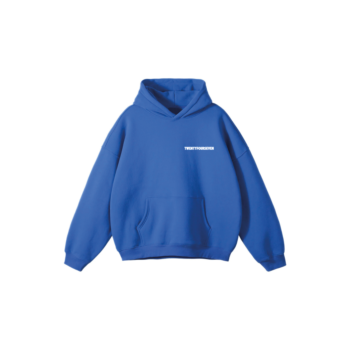 TWENTYFOURSEVEN BRITISH SPORTSWEAR HOODIE - COBALT BLUE